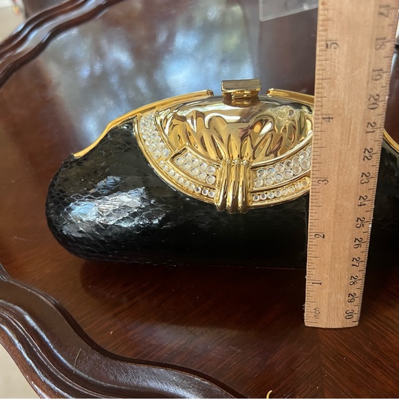 Vintage leather evening bag - Picture 11 of 13